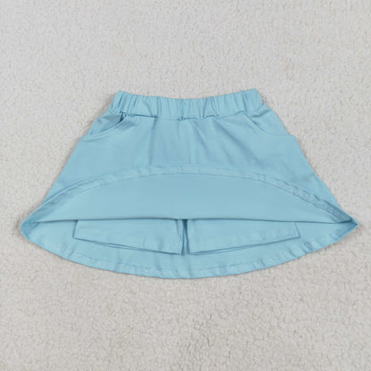 GLK0065 Baby Girls Aqua Pocket Yoga Active Wear Skort 4.30