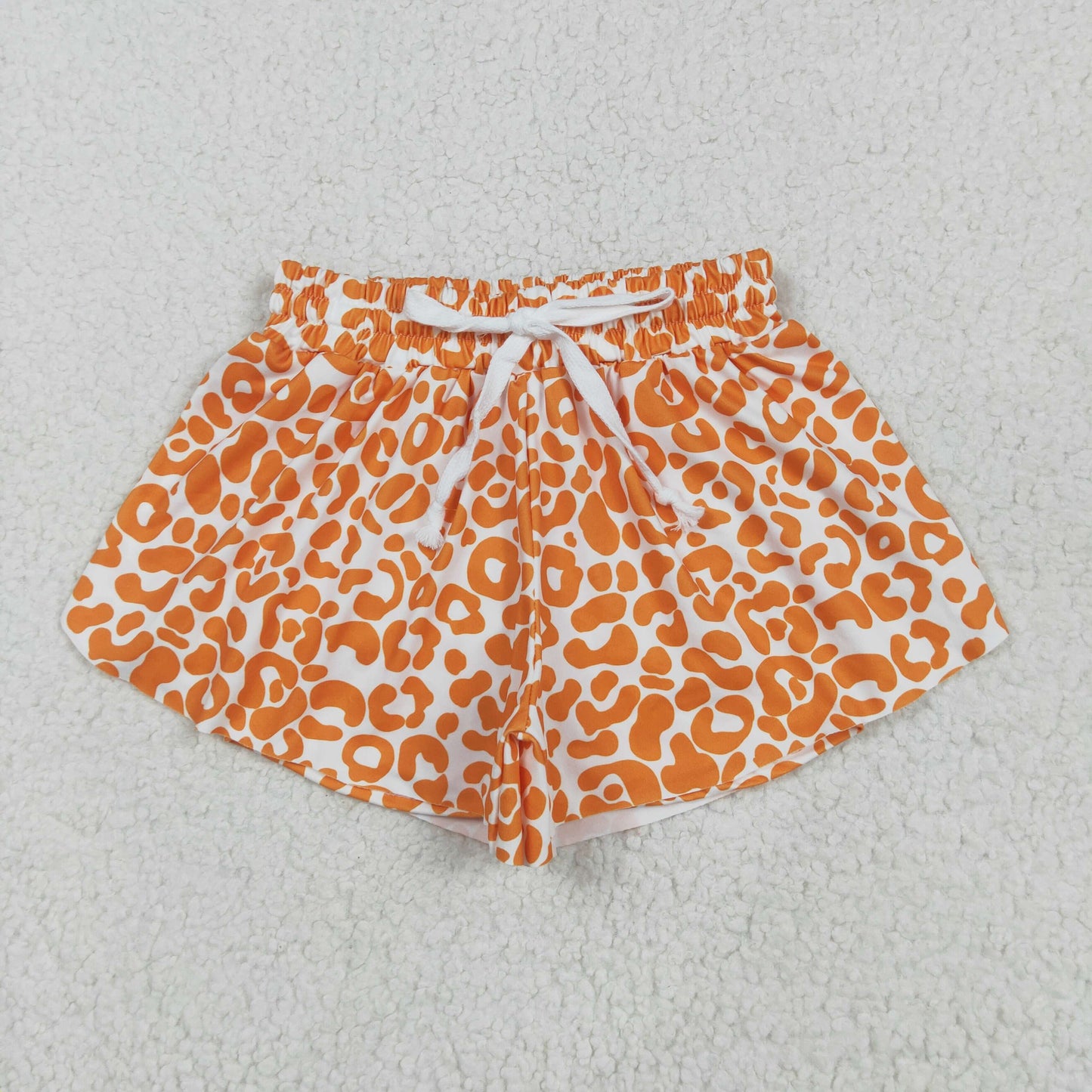 SS0584 Baby Girls Orange Leopard Summer Shorts Bottoms 5.27