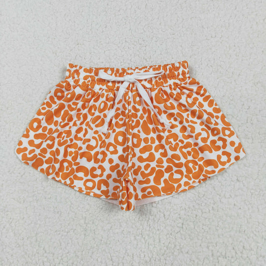 SS0584 Baby Girls Orange Leopard Summer Shorts Bottoms 5.27