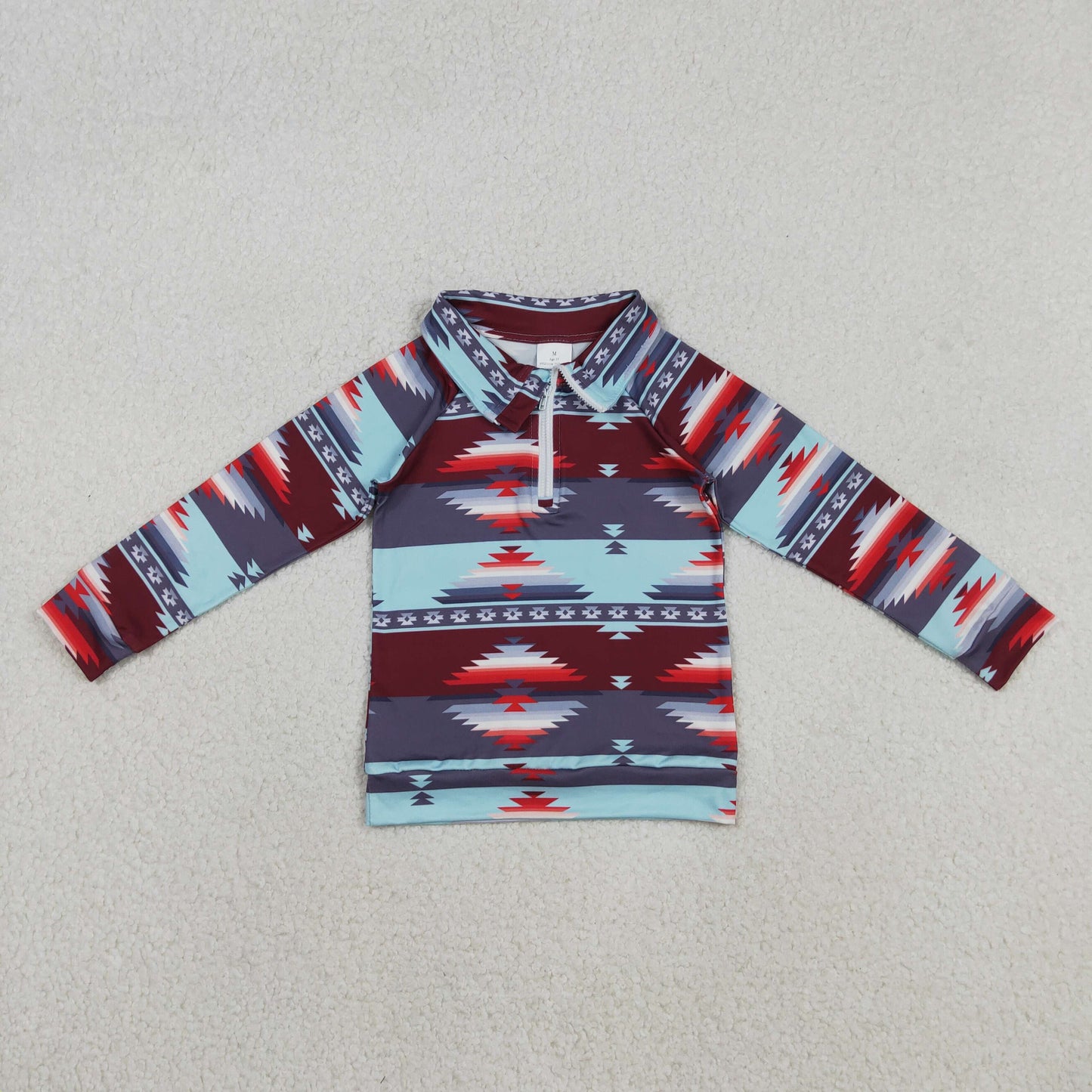 BT1467 Baby Boys Aztec Zipper Western Pullovers Top C11.25