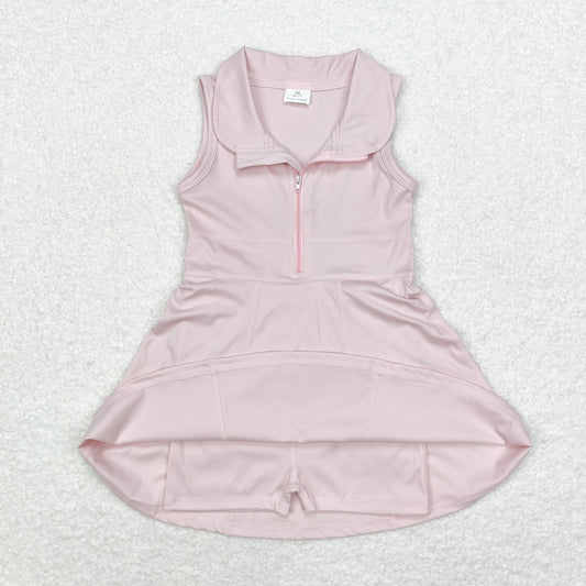 GSD1378 Baby Girls Pink Athletic Active Wear Knee Length Dresses