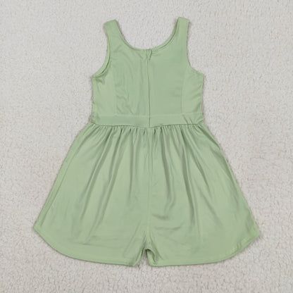 SR3021 Baby Girls Aqua Sleeveless Yoga Jumpsuit 5.23