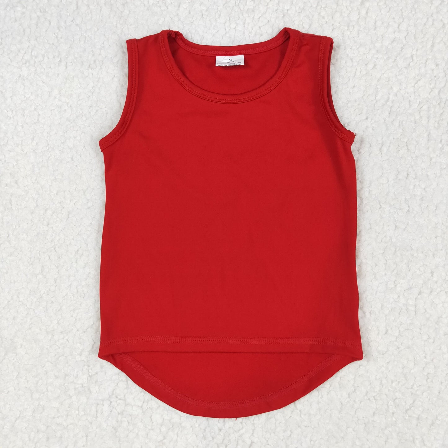 GT0981 Baby Girls Red Sleeveless Yoga Active Tee Shirts Vest 5.17