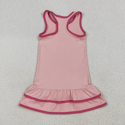 Sibling Baby Girls Sleeveless Yoga Knee Length Dresses 7.15