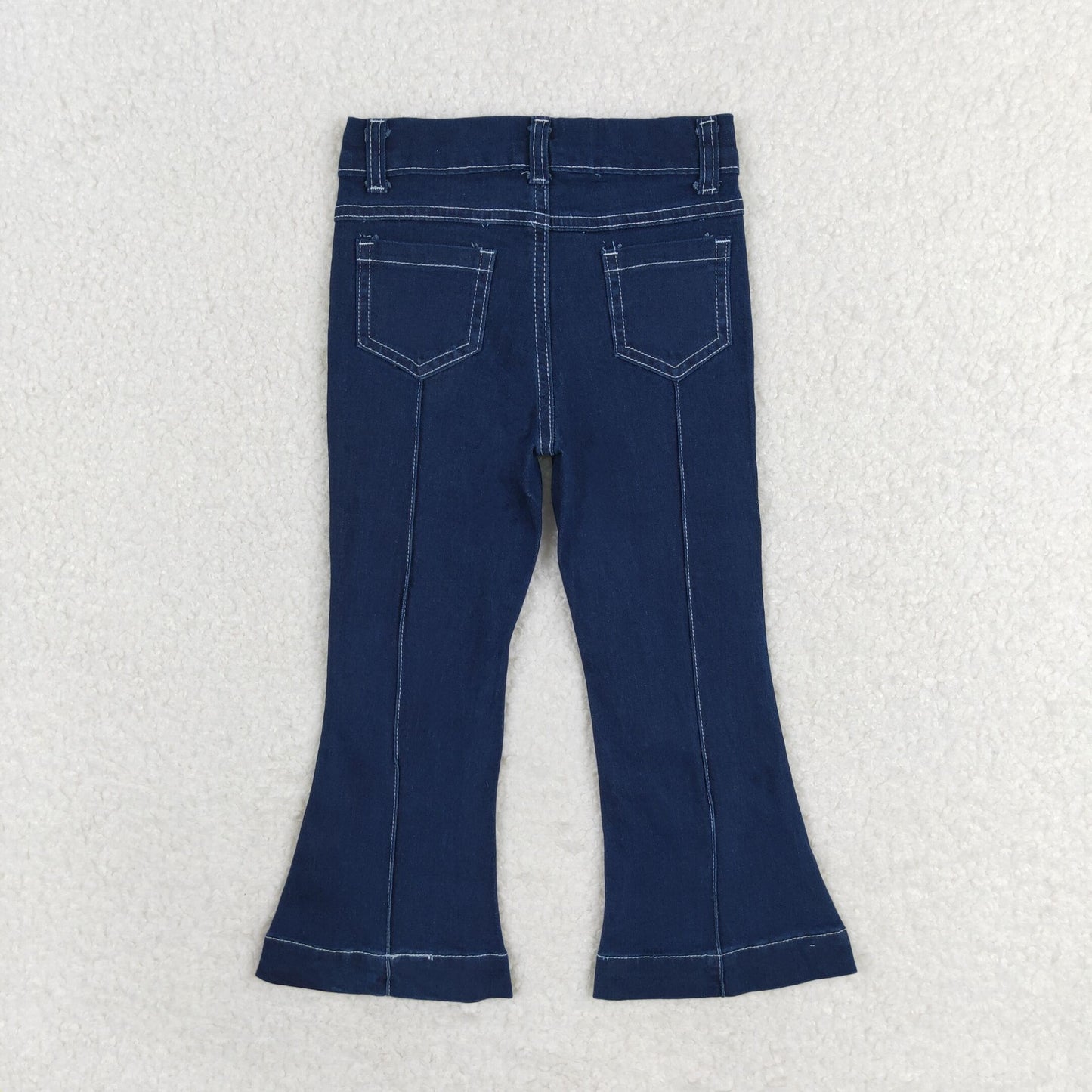 P0508 Bleached blue line denim pants