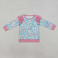 GT0763 Baby Girls Light Pink Seaweed Long Sleeve Tee Shirts Tops