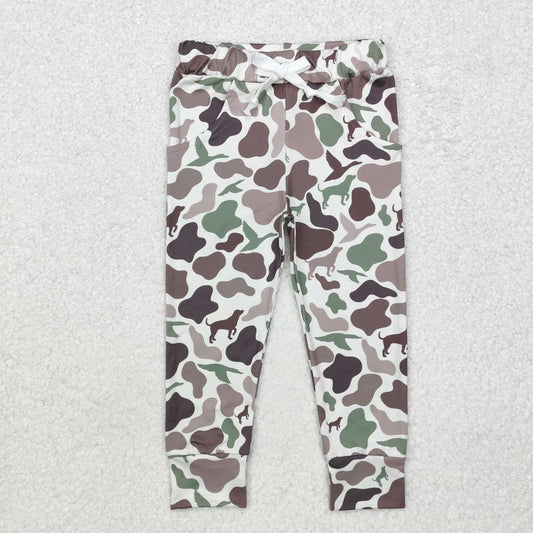 P0660 Baby Boys Ducks Dogs Hunting Camo Bottoms Pants