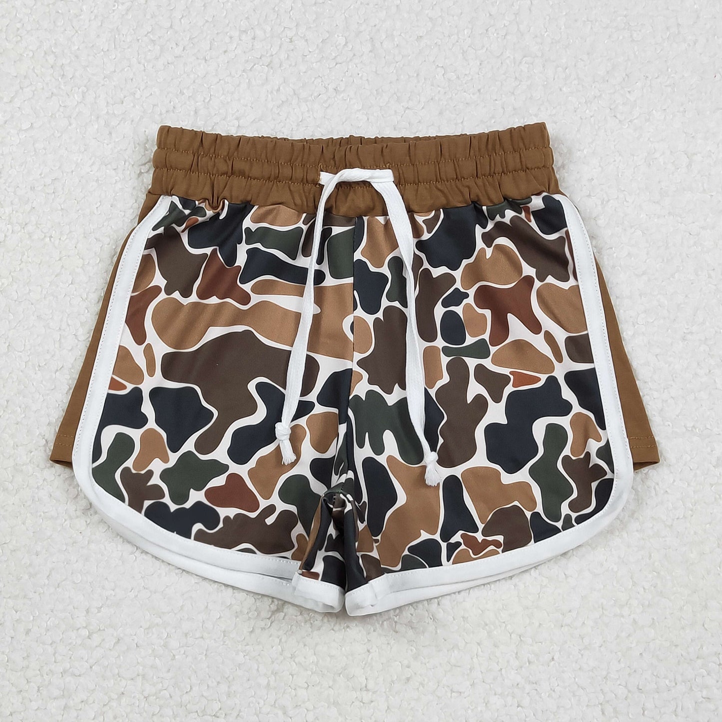 SS0742 Baby Kids Southern Dark Brown Camo Shorts Bottom C12.10