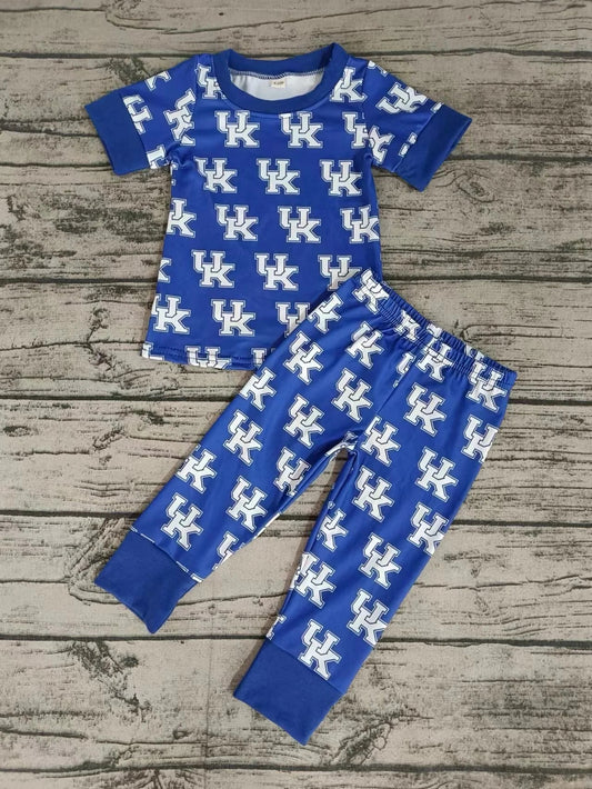 Baby Boys Blue Team UK Top Pants Pajamas Clothes Sets order preorder (moq 3)