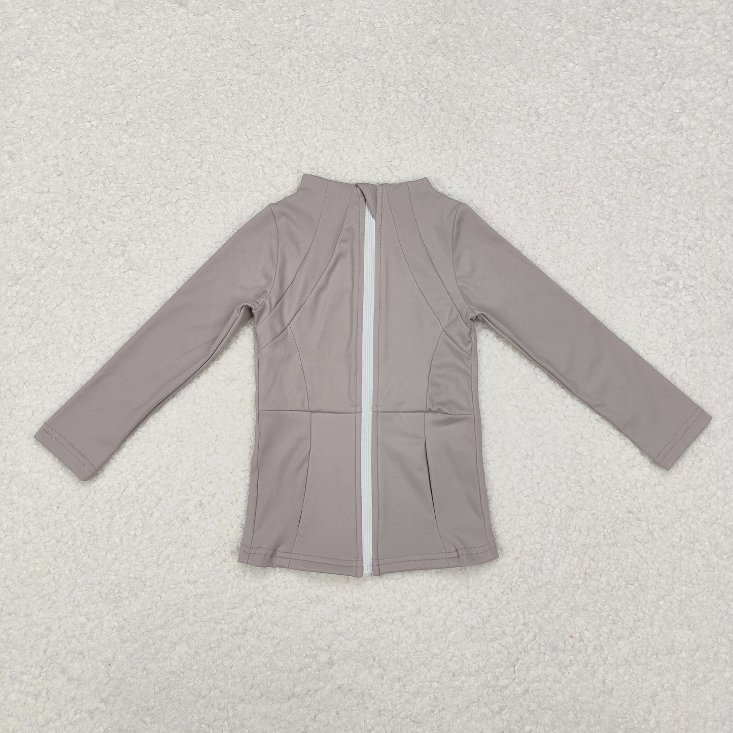 GT0679 Baby Girls Grey Zip Pocket Yoga Active Wear Jacket