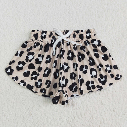 SS0585 Baby Girls Black Leopard Summer Shorts Bottoms 5.13