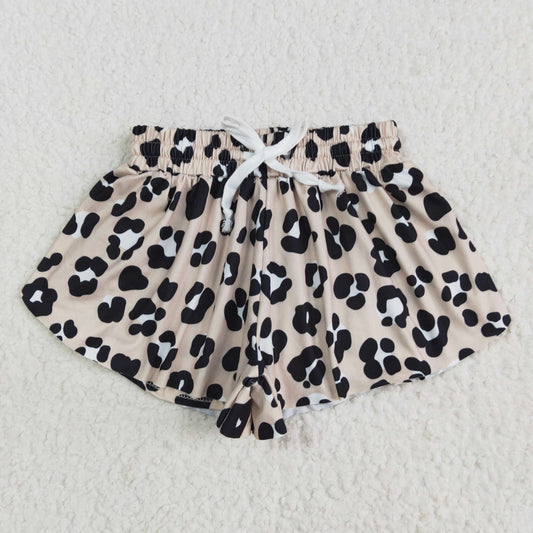 SS0585 Baby Girls Black Leopard Summer Shorts Bottoms 5.13