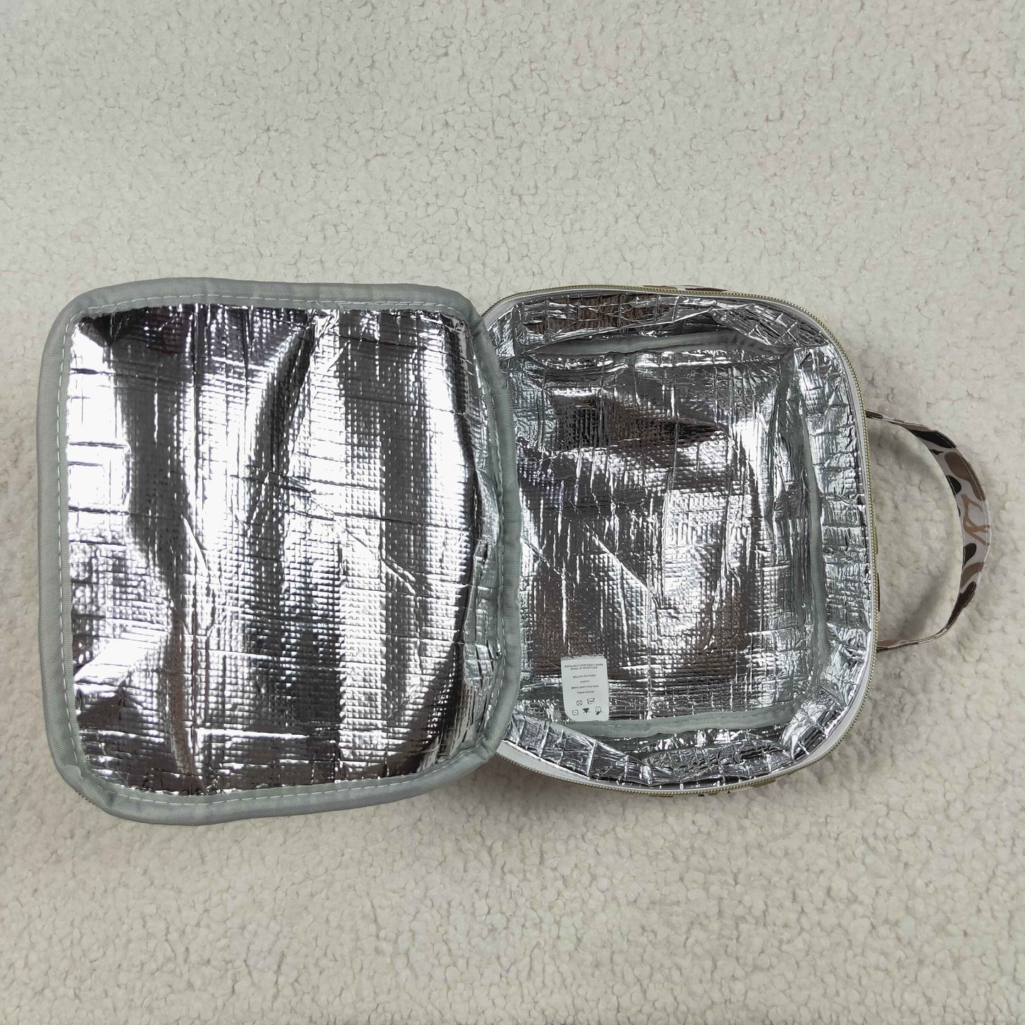 BA0305 Green Deer Western Camo Print Zipper Lunch Bags 7.7