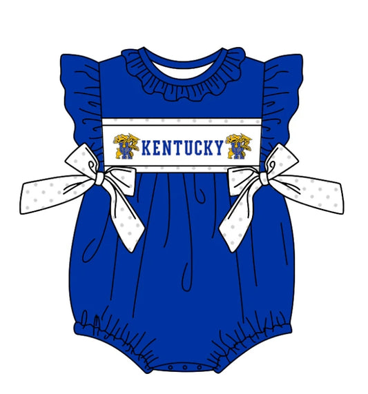 Baby Infant Girls Kentucky Tiger Team Purple Sleepers Rompers Preorder(moq 3)