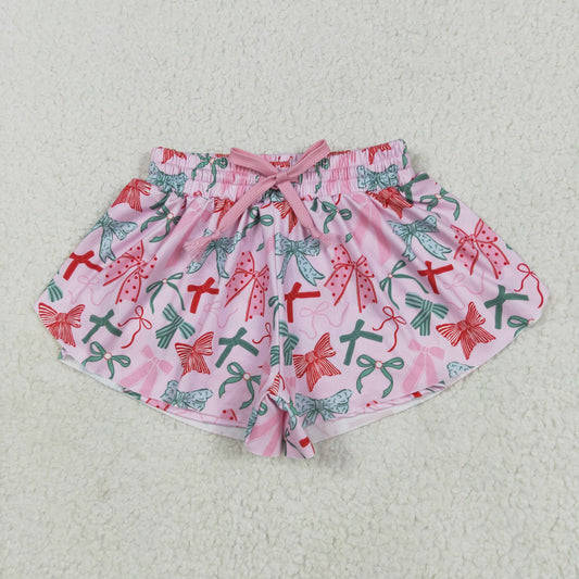 SS0578 Baby Girls Pink Green Bows Summer Shorts Bottoms 5.24