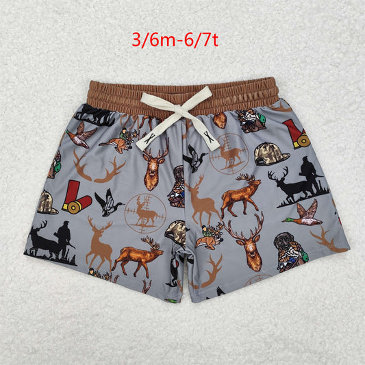 S0471 Baby Boys Summer Deer Hunting Trunks Swimsuits Swimwear