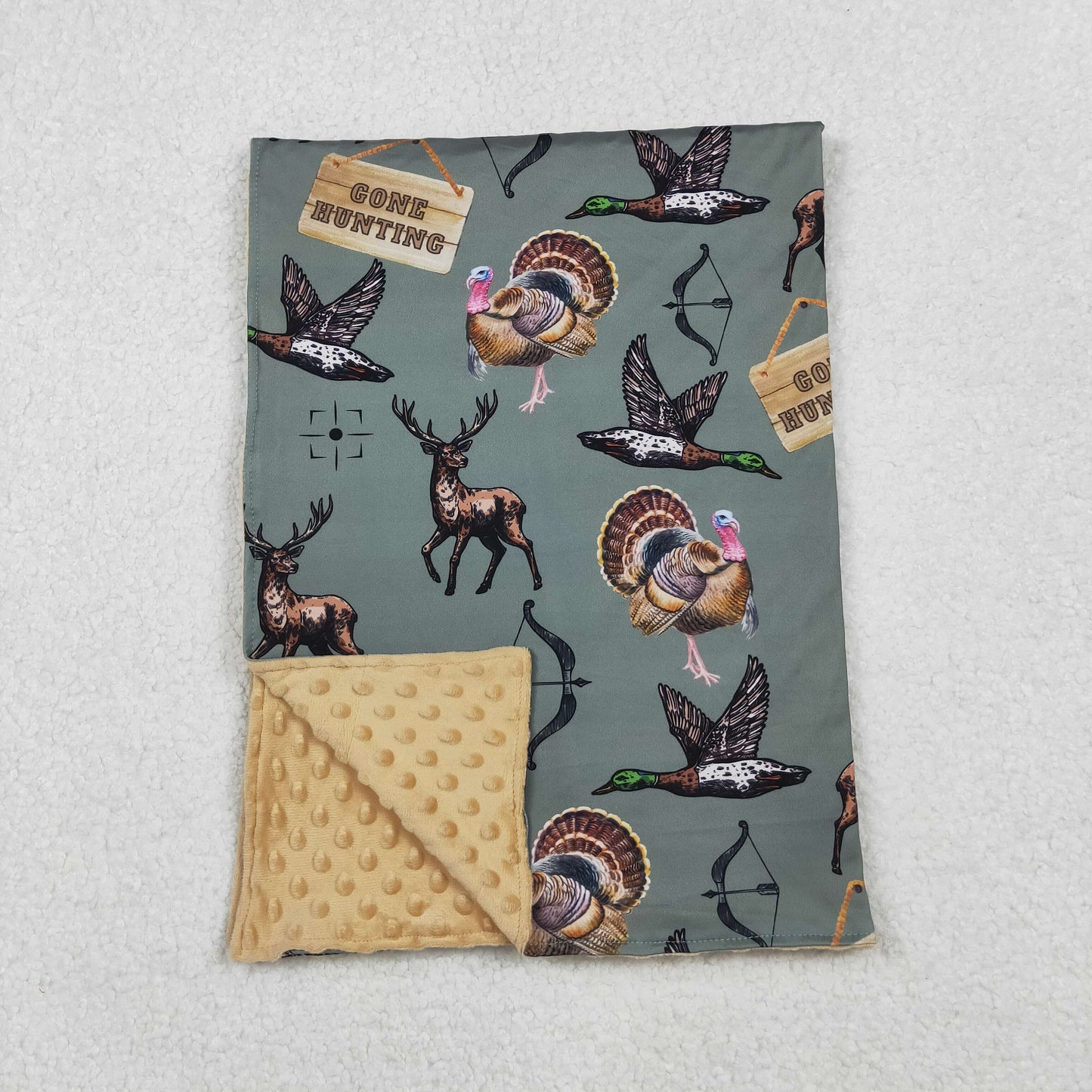 BL0151 Baby Toddler Children Hunting Deer Ducks Blanket C10.17