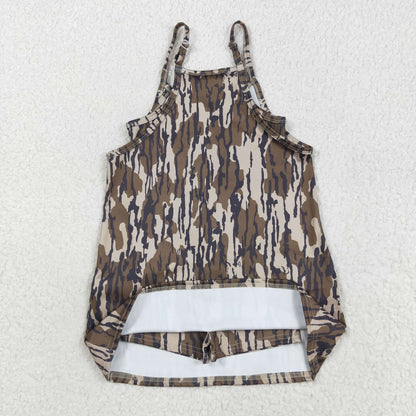 GSD2720 Baby Girls Strap Bottomland Camo Pockets Yoga Dress 8.11