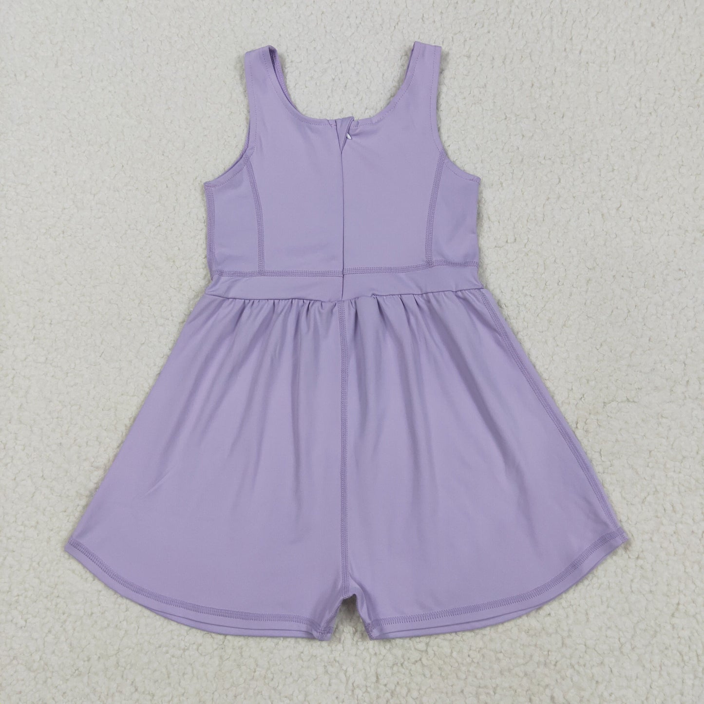 SR3020 Baby Girls Lavender Sleeveless Yoga Jumpsuit 5.23