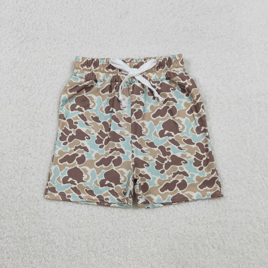 SS0697 Baby Boys Southern Green Camo Pockets Shorts Bottom C11.20