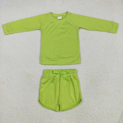 Sibling Baby Girls Colorful Long Sleeves Shirts Top Shorts With Belt Sets 6.5