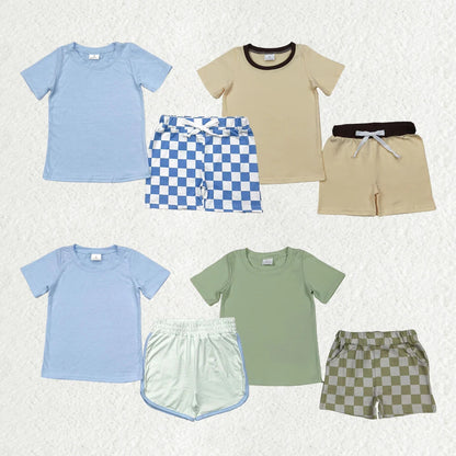 Sibling Baby Boys Shirt Top Shorts Summer Clothes Sets 5.14