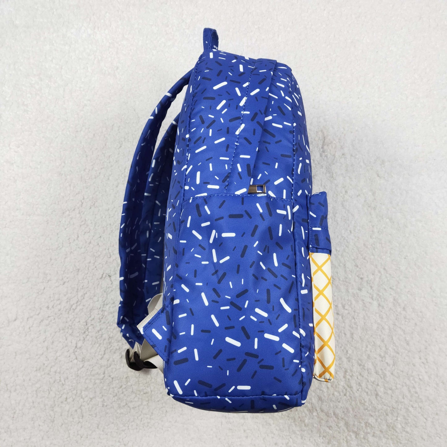 BA0340 Baby Kids Hot Blue Drip Team Zipper School Back Bags C11.22