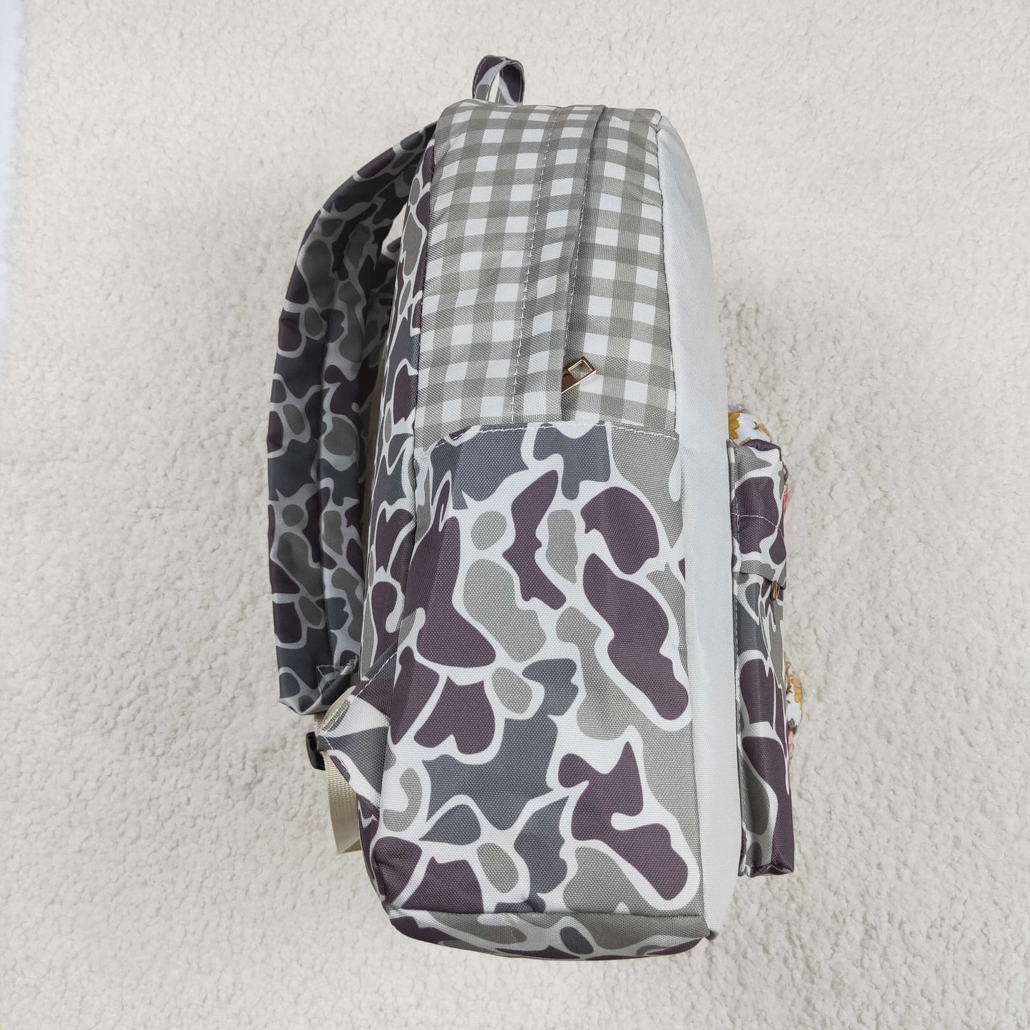 BA0268 Baby Kids Boys Camo Dog Hunting Backpack Zip Back Bag 4.22