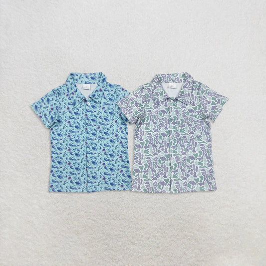 Sibling Baby Boys Western Camo Floral Button Shirts Top C9.2