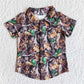 Baby Boys Clothes Sibling Camouflage Button-up Short-sleeved Tops