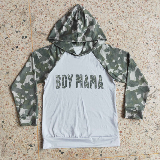 6 A29-5 Mom Hooded Shirts Mom Boy Print Camouflage