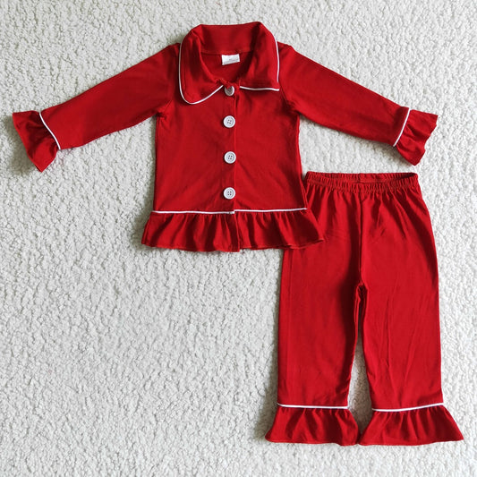 GLP0101 / BLP0036 Sibling Christmas Kids Red Pajamas