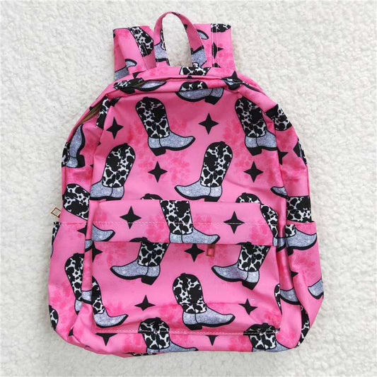 BA0037 Boots Rose Red Backpack