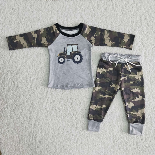 6 B6-4 Boys Tractor Camouflage Outfits