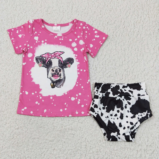 GBO0065 Valentine Baby Cow Bummies Outfit