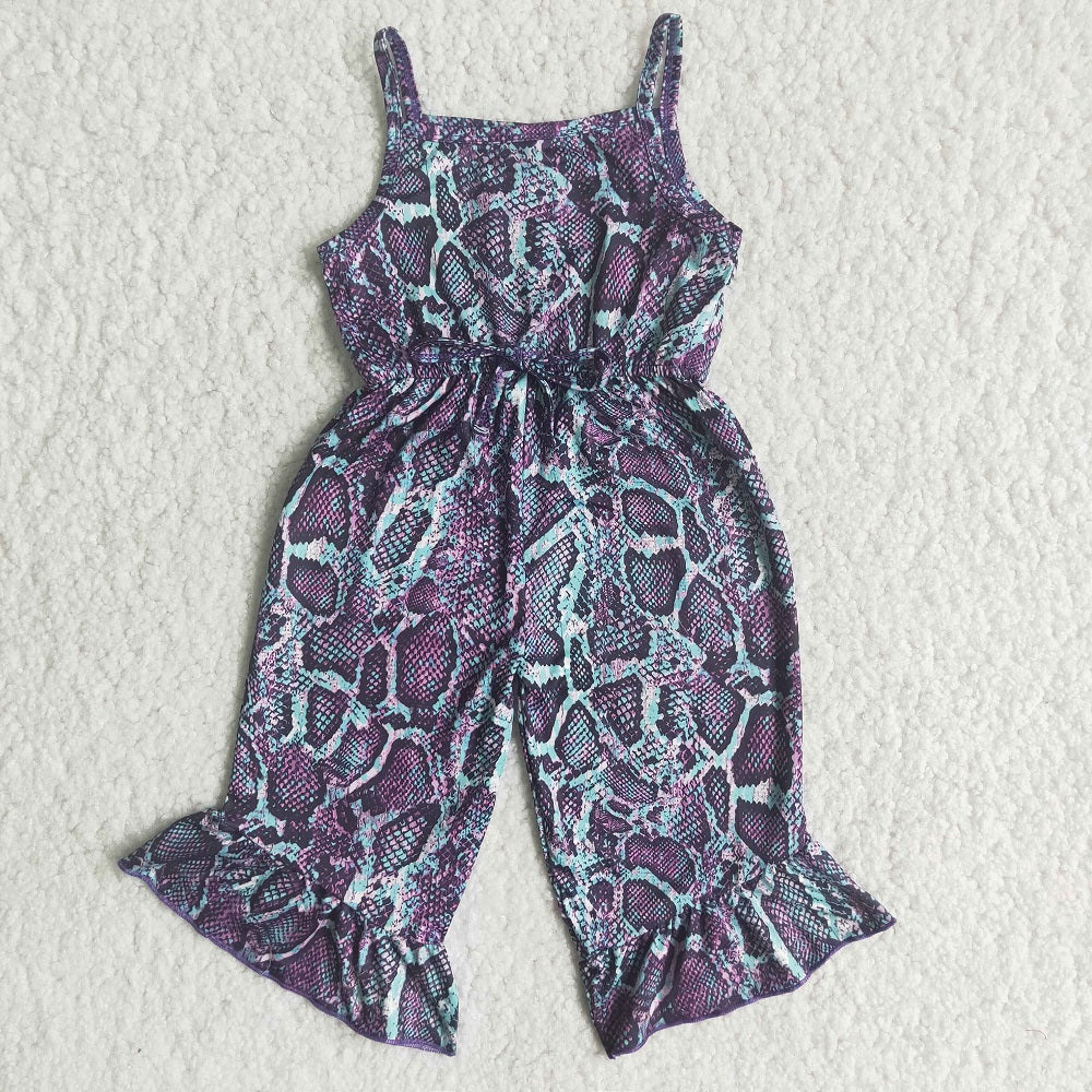 C16-18 Girls Snake Print Jumpsuit