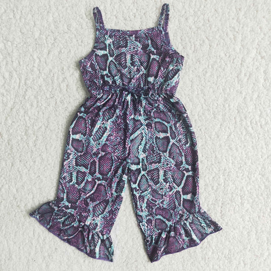 C16-18 Girls Snake Print Jumpsuit