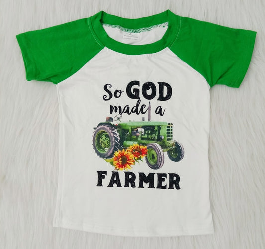 A8-2 Boys Farm Tractor Shirts