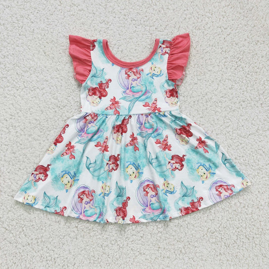 GSD0173 Girl Fish Cartoon Princess Dress