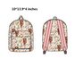 BA0007-M Kids Floral Cow Backpack