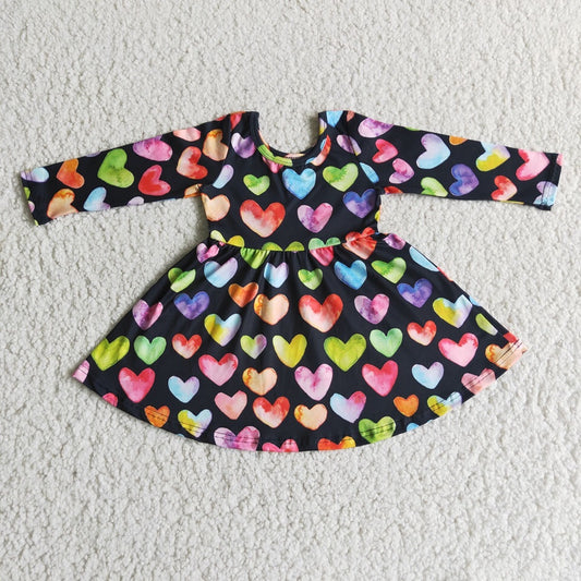 6 B8-1 Girls Valentine Love Heart Dress