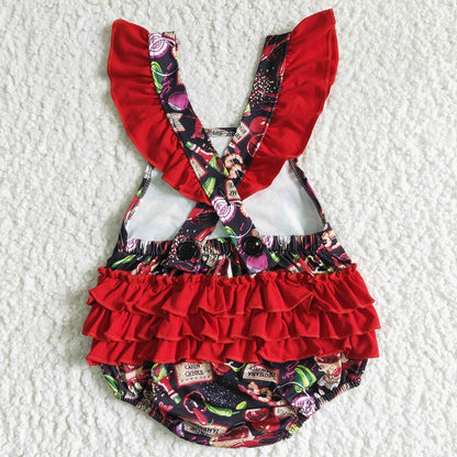 B0-9 Girls Crawfish Chili Romper