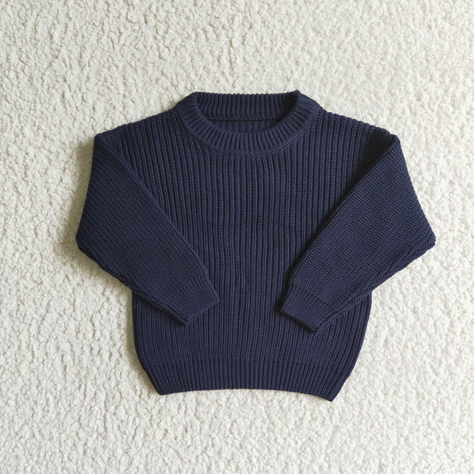 GT0030 Girl Navy Sweater