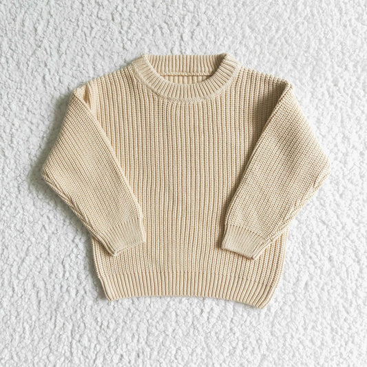 GT0033 Girl Light Khaki Sweater