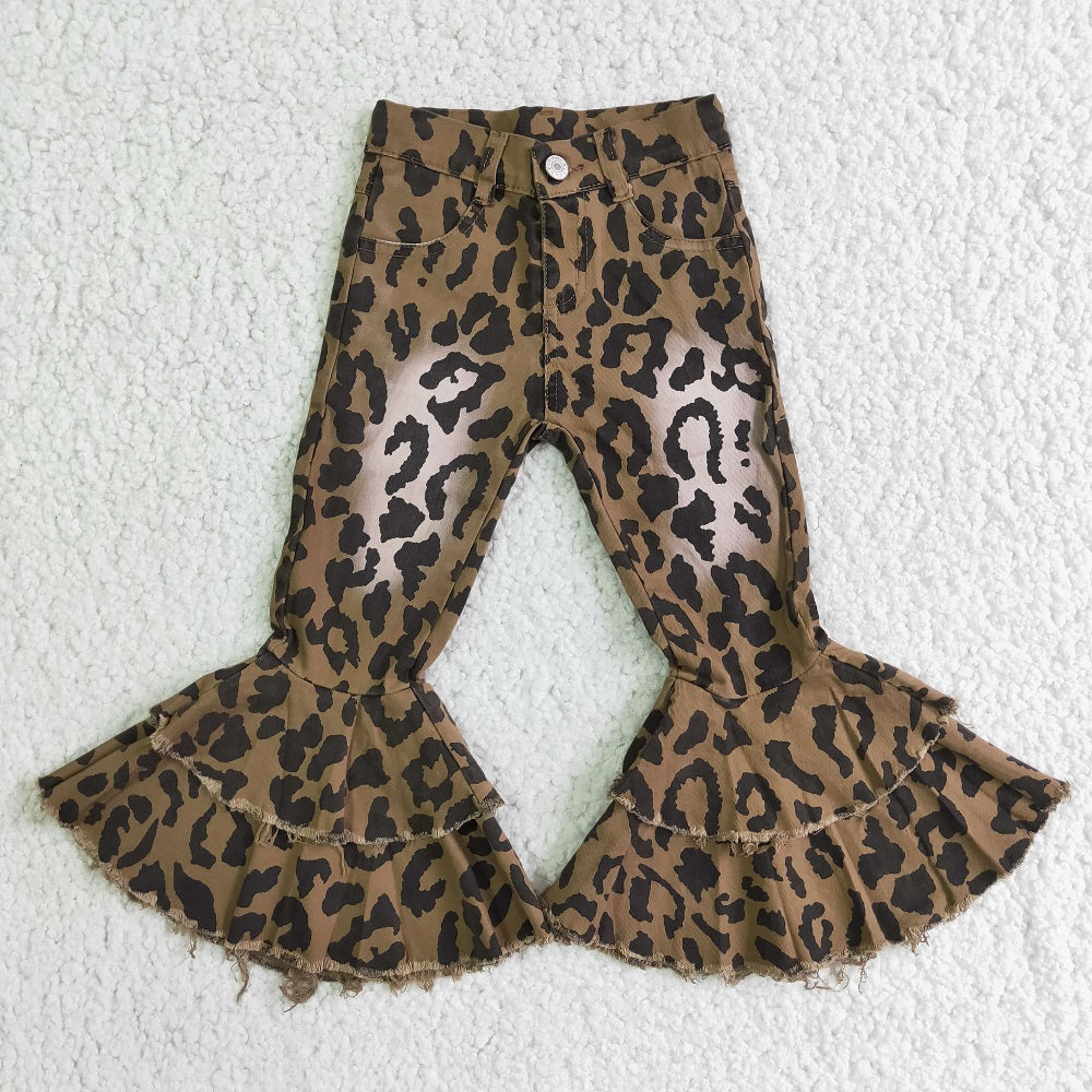 C4-7 Girls Leopard Jeans