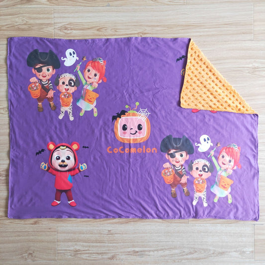 6 B10-19-29-43 inches Baby Blankets Halloween Cartoon Watermelon Orange