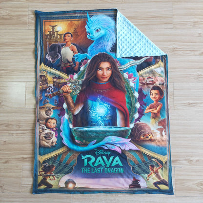 6 B11-1-29-43 inches Blankets Cartoon Movie Character Light Blue