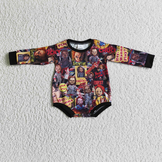 LR0106 Halloween Baby Scream Romper