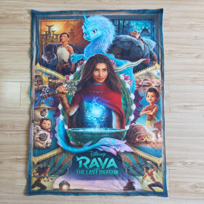 6 B11-1-29-43 inches Blankets Cartoon Movie Character Light Blue