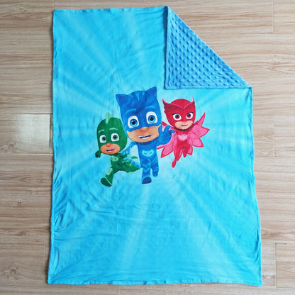 6 A16-1-29-43 inches Blankets Cartoon Character Blue